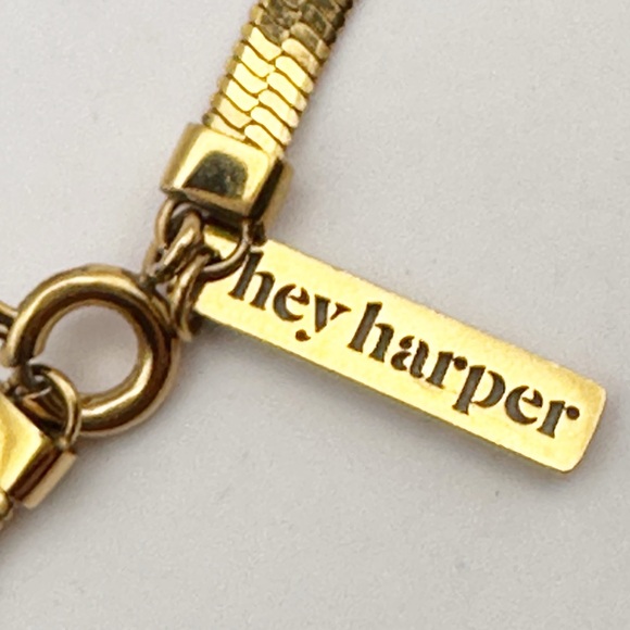 Hey Harper HARMONY Bracelet Gold Chain Cubic Zirconia CZ Minimalist Jewelry - Picture 8 of 13